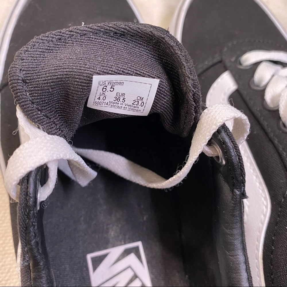 Vans Ward Sneaker Black 6.5 (Try on Wear Only) - Picture 6 of 7